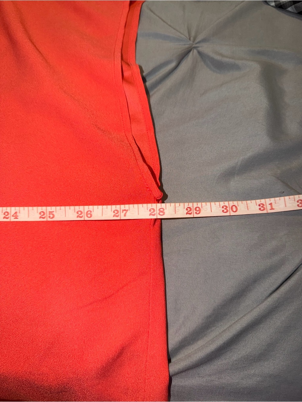 Banana Republic Red V-Neck Cap Sleeve Blouse - Picture 6 of 6